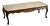 Vintage French Provincial Carved Maple Coffee Table With Marble Top For Sale