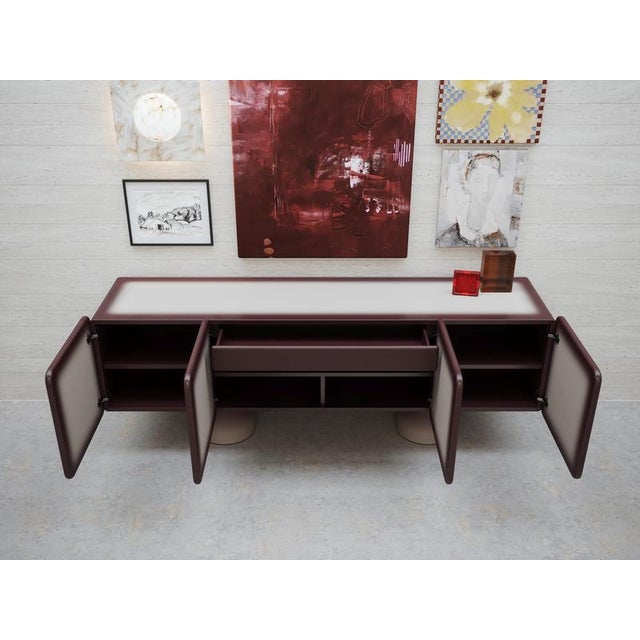 Four-Doors Sideboard with Lacquer Finish by Ultramobili For Sale - Image 10 of 13