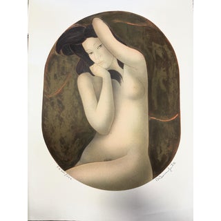 Alain Bonnefoit, Timidity with Nude, 1981, Lithograph For Sale