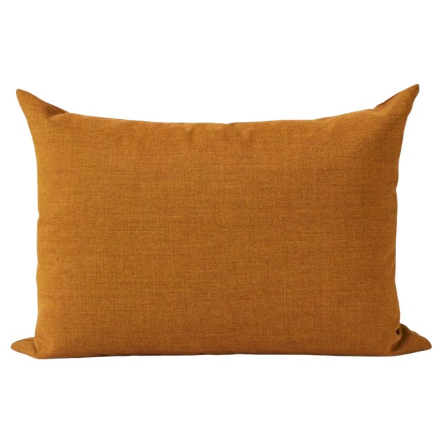 Galore Cushion Square in Dark Ochre by Warm Nordic For Sale