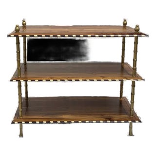 Three Tier Table With Bone Detail For Sale