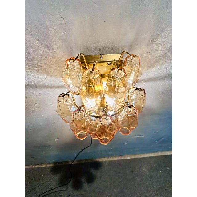 Brown Murano Wall Lights, 1970s, Set of 2 For Sale - Image 8 of 12