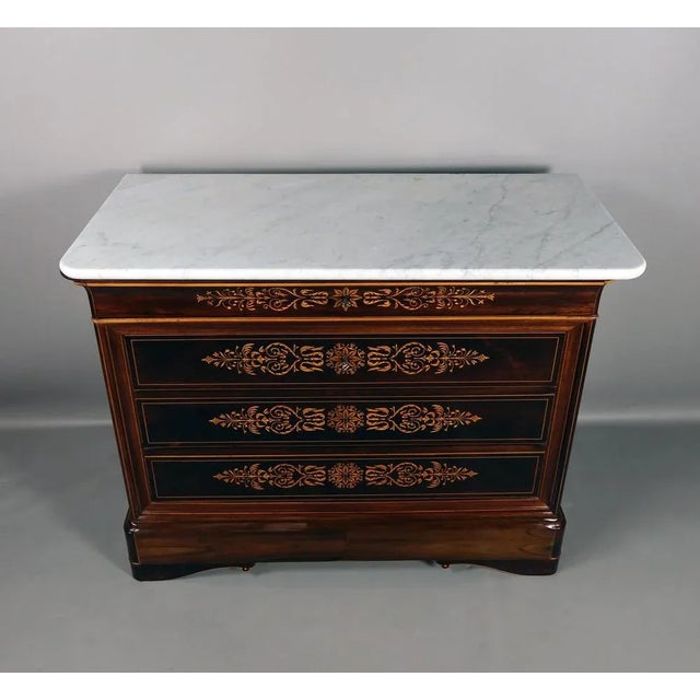 Wood Vintage Charles X Commode For Sale - Image 7 of 12