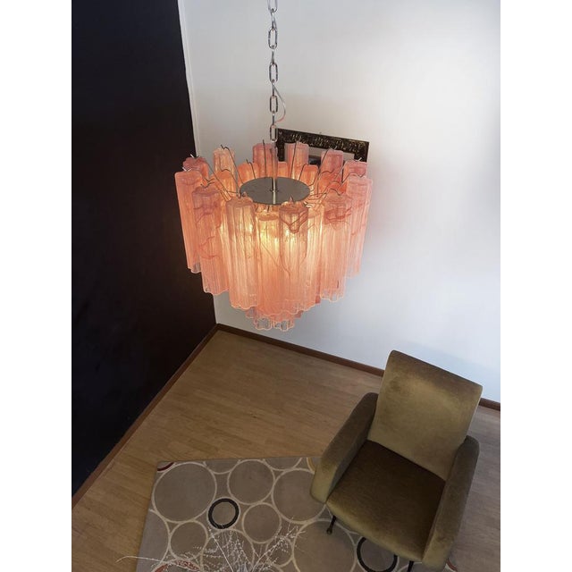 Glass Tube Chandelier, 1990s For Sale - Image 14 of 18
