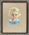 Antique 1944 pastel portrait of a young blond haired blue eyed boy. Signed Ida L. Dengrove 1944 to the lower right....