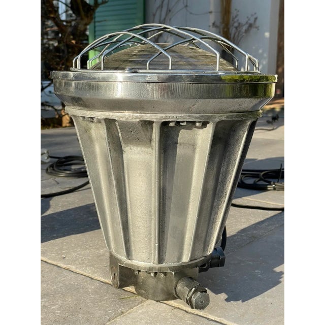 British Army Light in Cast Aluminum and Cast Iron from Simplex Electric Company, 1940s For Sale - Image 12 of 12