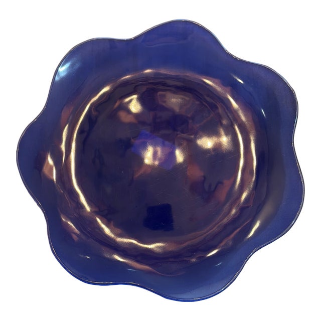 Late 20th Century Annie Glass Buffet/Dinner Plate For Sale