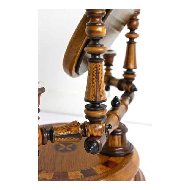 Vanity Table Mirror with Candlesticks, 19th Century For Sale - Image 10 of 18
