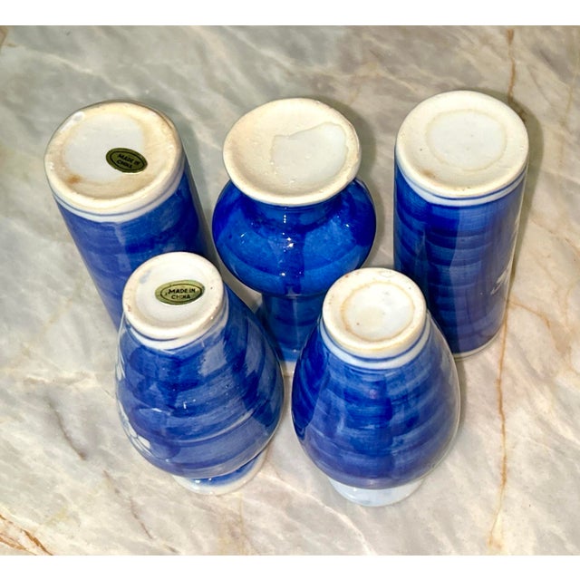 Chinese Bud Vases - S/5 For Sale - Image 12 of 12