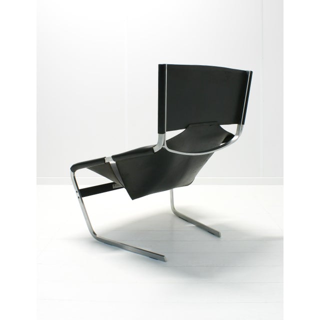 Modern First Edition Leather F444 Cantilever Lounge Chair by Pierre Paulin for Artifort, 1960s For Sale - Image 3 of 18