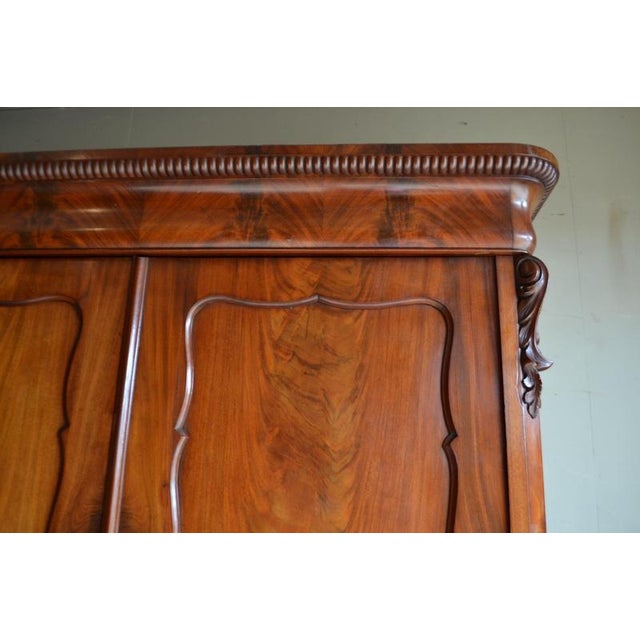 Antique Mahogany Biedermeier Cabinet For Sale - Image 5 of 10