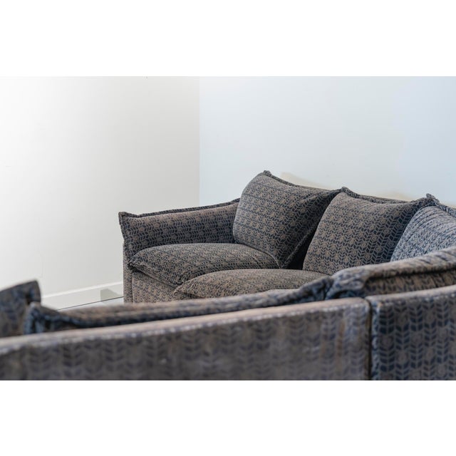 Mid-Century Modern Italian Curved Cado Model Modular Sofa by Gunnar Gravesen and David Lewis for ICF, 1970s, Set of 4 For Sale - Image 3 of 12