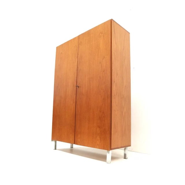 1960s Vintage Wooden Wardrobe, 1960s For Sale - Image 5 of 7