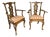 Pair of Northern European Rococo Carved Armchairs For Sale
