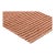 Part & Parcel Goods Jute Braid Runner, 2’6”x12’, Topaz and Bisque Stripe For Sale