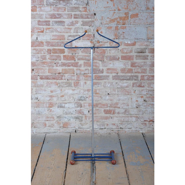 Bauhaus Coat Rack in Chrome-Plated and Lacquered Steel, Czech, 1920s For Sale - Image 4 of 11