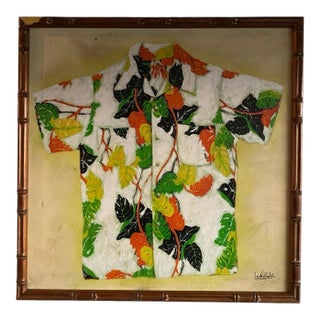 Mid 20th Century Lee Reynolds Hawaii Shirt Painting For Sale