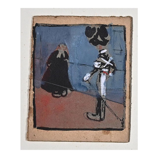 Gabriele Galantara - The Priest and the Cuirassier - 1905 For Sale