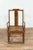 Wood Early 20th Antique Chinese Scholar's Chairs with Rattan Seat- a Pair For Sale - Image 7 of 13