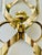 This vintage sconce from Mascot International showcases a blend of geometric form and polished brass. The design features...