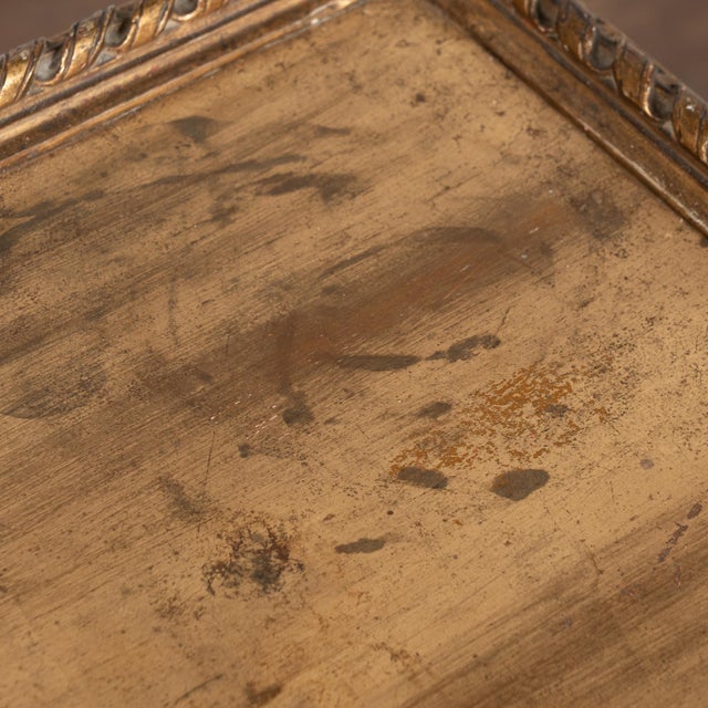 19th Century Swedish Giltwood & Blue Side Table With Hidden Storage For Sale - Image 16 of 18