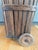 Brown Antique Bentwood Grocery Shopping Cart Pull Basket For Sale - Image 8 of 11