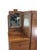 This antique side by side features four drawers with carved wood pull, large cabinet with expanding rack for hanging...