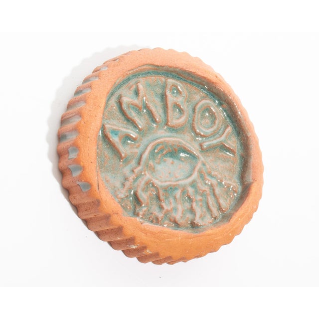 Contemporary Studio Pottery “Am Boy” Tile by Mark Bulwinkle For Sale - Image 3 of 6