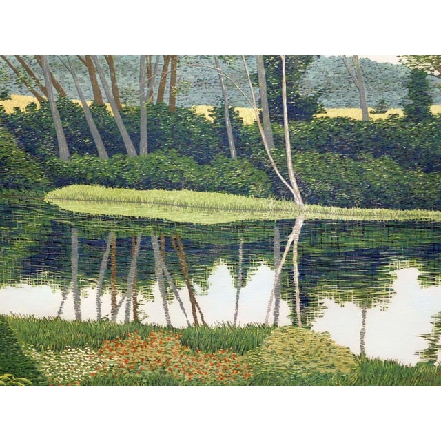 Gordon Mortensen "River Birch" Signed Numbered Woodcut Art Print For Sale - Image 4 of 8
