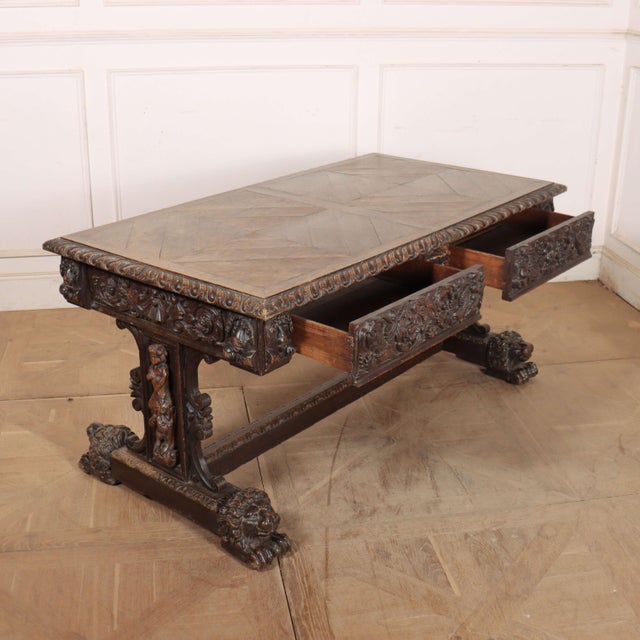 English Oak Centre Table For Sale - Image 17 of 18
