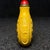 Mid 20th Century Vintage Faux Ivory Carved Snuff Bottle - Yellow Relief Design For Sale - Image 5 of 9
