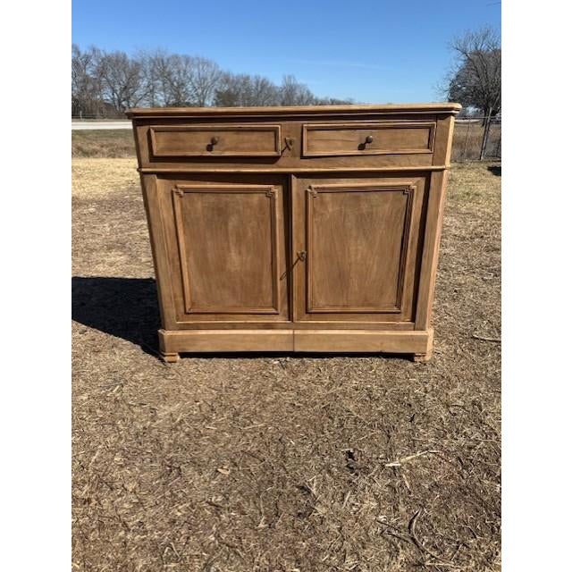 18th Century French Louis Philippe Solid Walnut Bleached Sideboard / Buffet. For Sale - Image 17 of 18