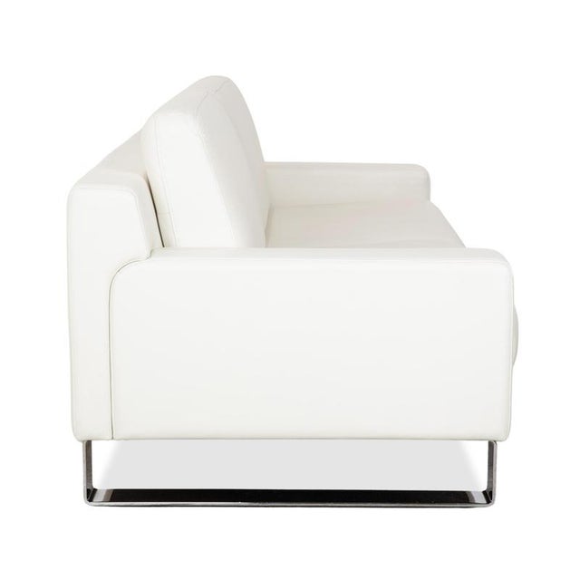 EGO Leather Three-Seater Sofa in Cream White from Rolf Benz, Set of 2 For Sale - Image 12 of 15