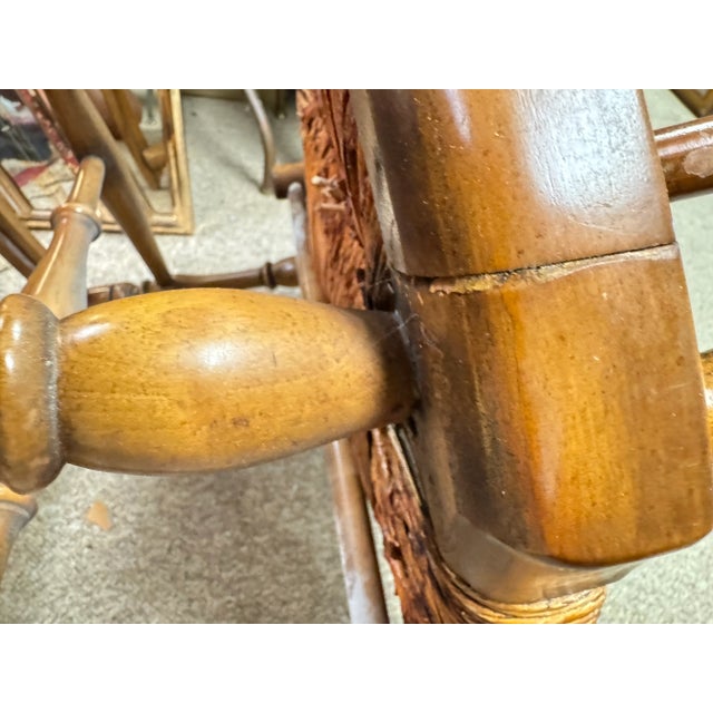 Mid 20th Century Barnard & Simonds Co Wood Windsor Rocking Chair For Sale - Image 10 of 12