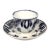 Early 19th Century Staffordshire Flow Black Mulberry Ironstone Cup & Saucer For Sale