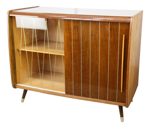 Mid-Century Modern Turntable and LP Sideboard, 1960s