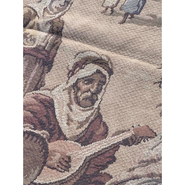 Mid-Century Jacquard Tapestry in the style of Aubusson, 1950s For Sale - Image 13 of 18