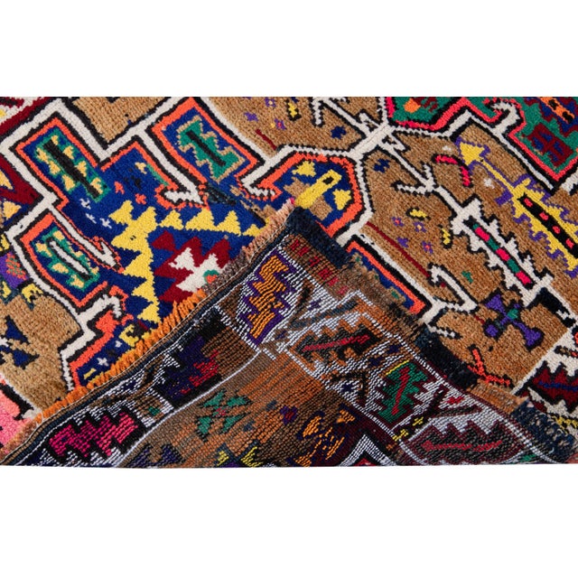 Mid-20th Century Vintage Turkish Wool Runner Rug For Sale - Image 4 of 13