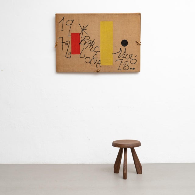 Joan Miró, Composition, Lithograph on Burlap, 1970s For Sale - Image 15 of 17