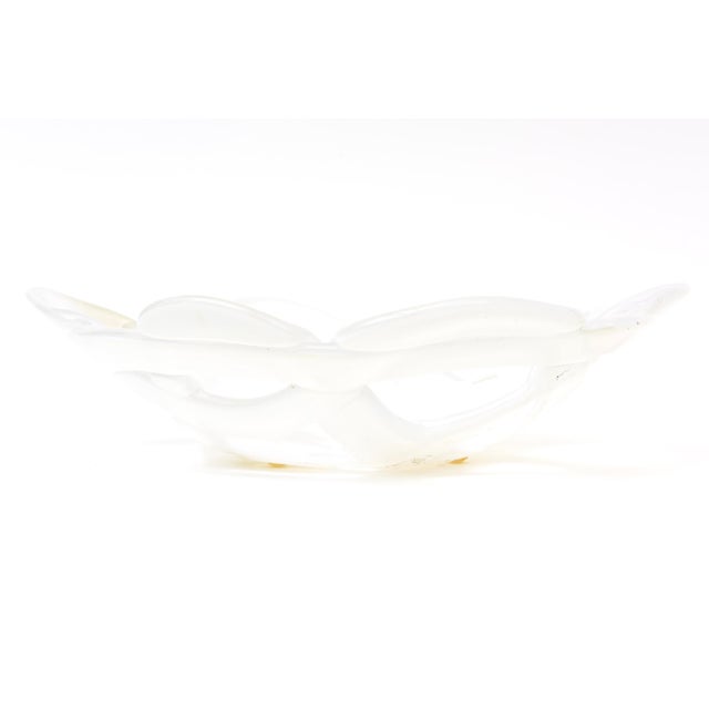 Mid-Century Modern Vintage Twisted Glass Bowl by Kosta Boda 70's For Sale - Image 3 of 10