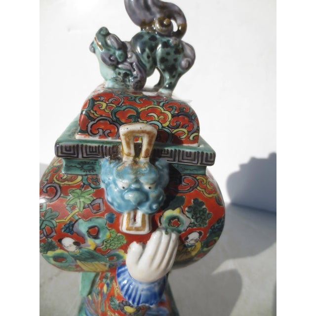 Chinese Porcelain Famile Rose Enamel Incense Burner Late 19th For Sale In New York - Image 6 of 10