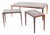 Coffee Tables in Rosewood and Ceramic, 1970s, Set of 3 For Sale