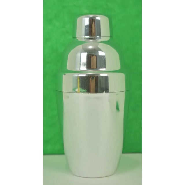 Mid-Century Modern Single Serving Plated Martini Shakers - a Pair For Sale - Image 3 of 6