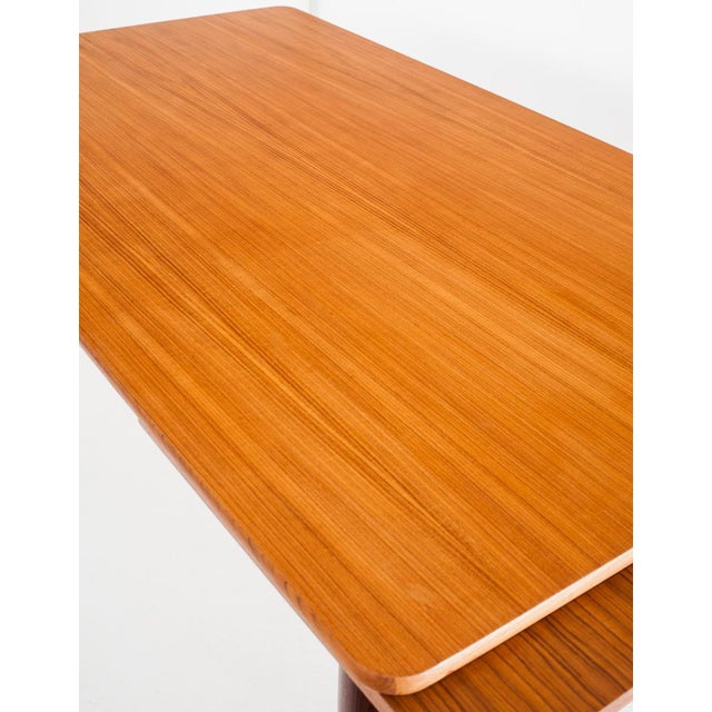 Scandinavian Style Teak Dining Table with Extensions, France, 1960s For Sale - Image 13 of 15