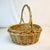 Vintage French Style Boho Chic Coastal Gathering Basket For Sale - Image 4 of 12