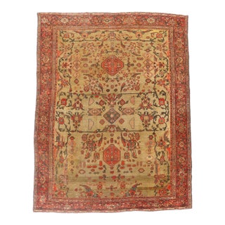 Late 19th Century Persian Sultanabad Rug, 10'06 X 13'05 For Sale