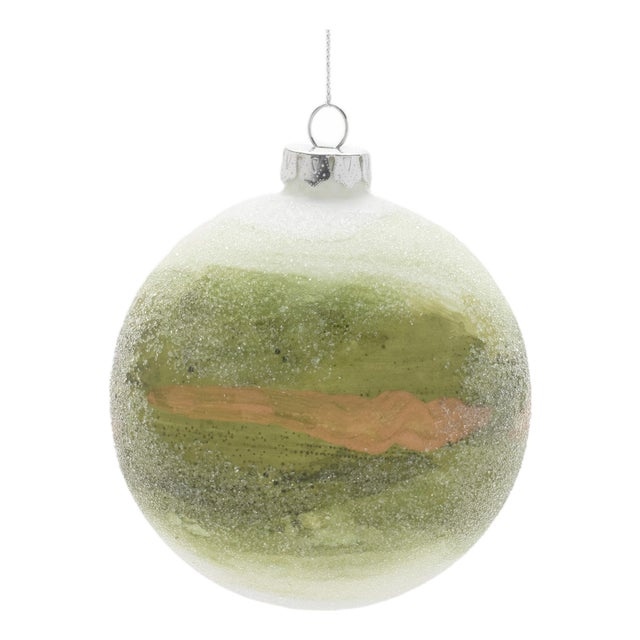 Beaded Glass Ball Ornament (Set of 6) For Sale
