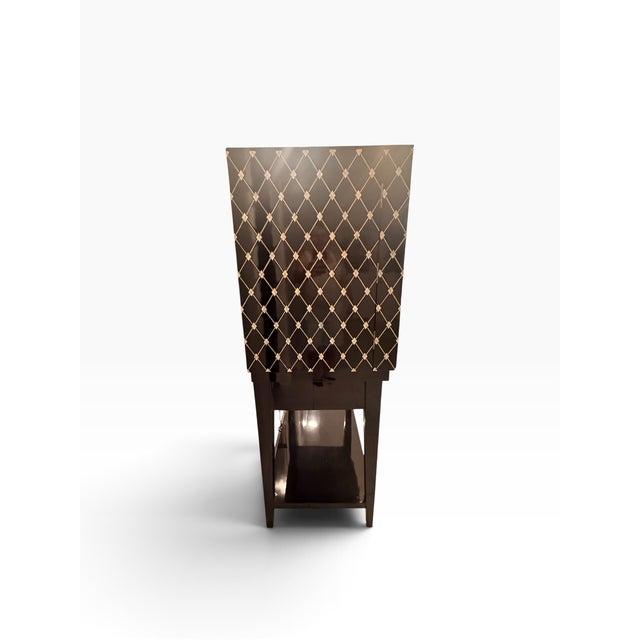 Century Furniture Prink Illuminated Art Deco Revival Bar Cabinet For Sale In Boston - Image 6 of 16