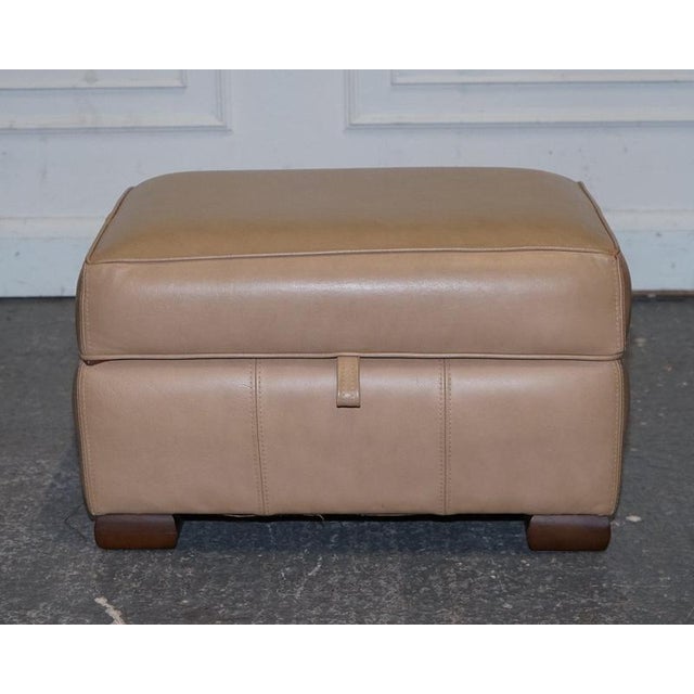 Ottoman in Brown Leather from Multiyork For Sale - Image 3 of 18