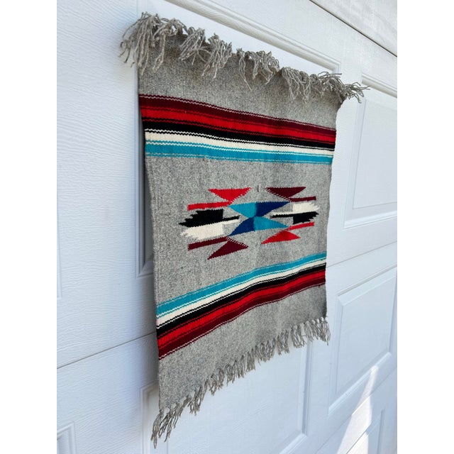 American Late 20th Century Central American Woven Wool Wall Hanging For Sale - Image 3 of 5